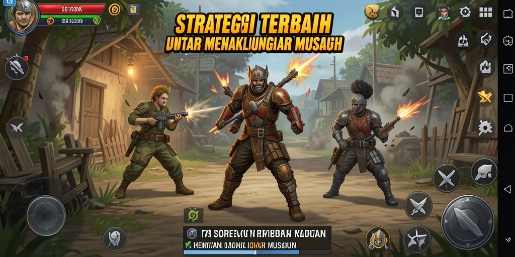 Tampilan gameplay 73K yang menegangkan dengan aksi strategi.