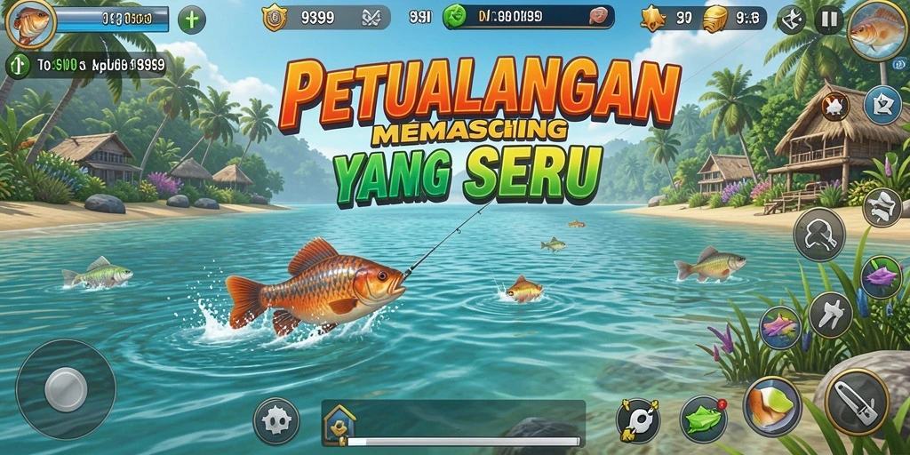 Tangkapan ikan yang indah dalam gameplay 9399.