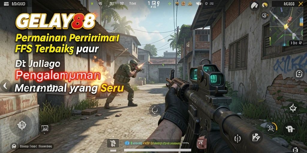 Tampilan gameplay menembak yang mendebarkan di GELAY88.