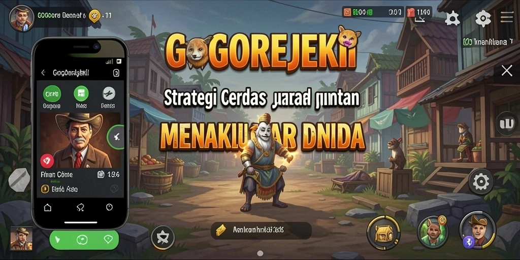 Tampilan gameplay GOGOREJEKI yang menegangkan dan strategis.