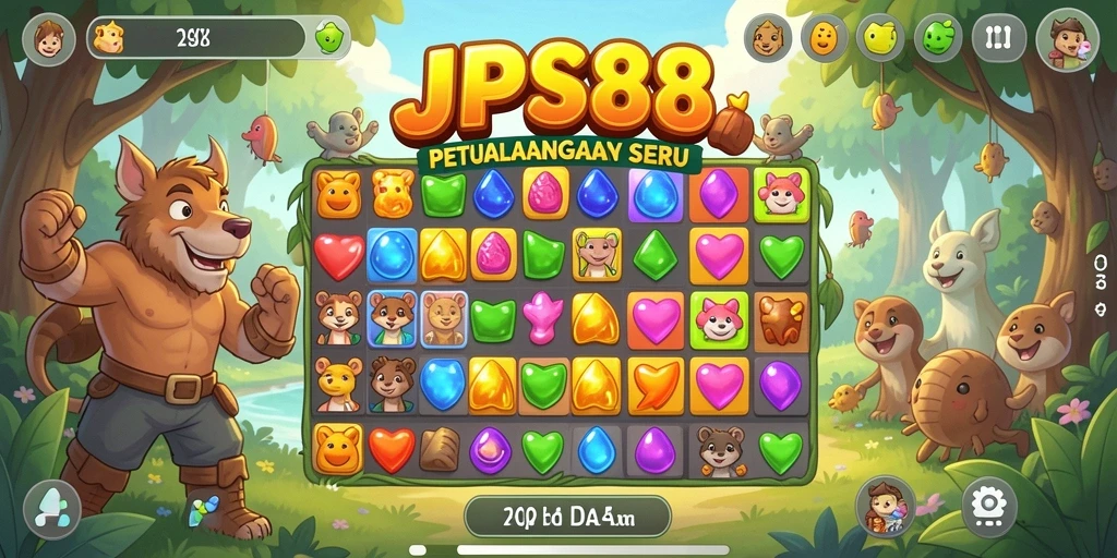 Gameplay menarik JPS88 dengan kombinasi warna cerah dan menantang.
