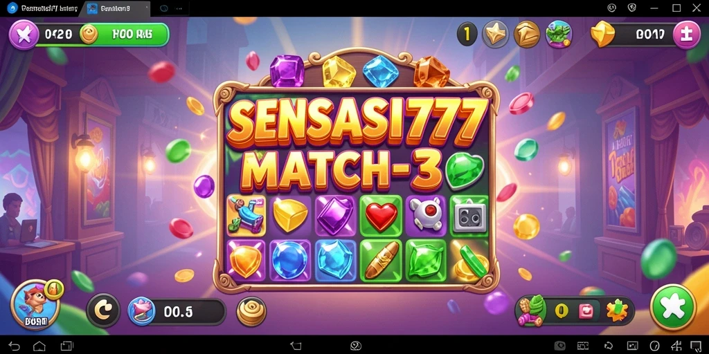 Tampilan gameplay SENSASI777 yang seru dan menantang.