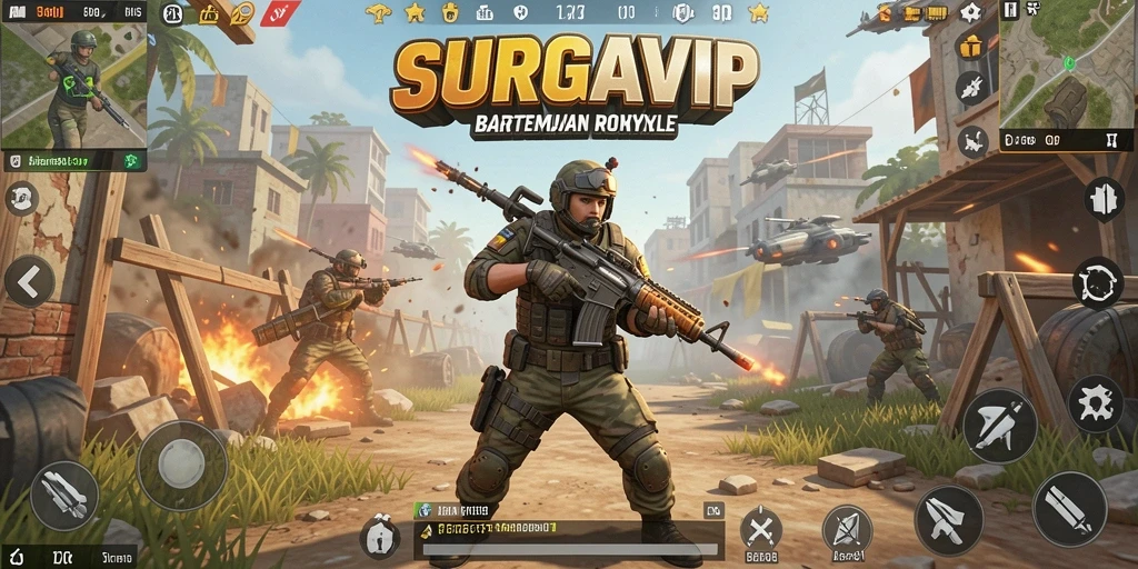 Tangkapan layar mengesankan dari gameplay seru SURGAVIP.