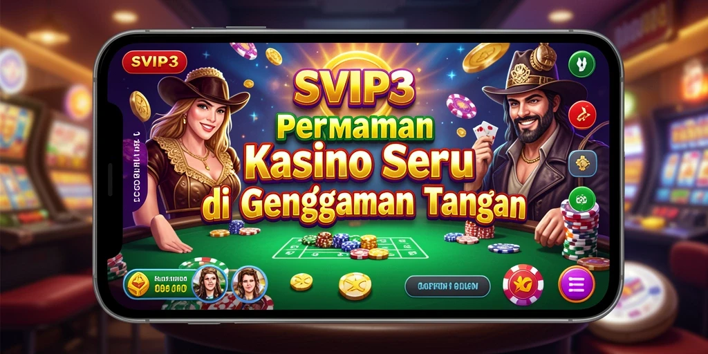 Tampilan gameplay SVIP3 yang memukau dan penuh aksi kasino.
